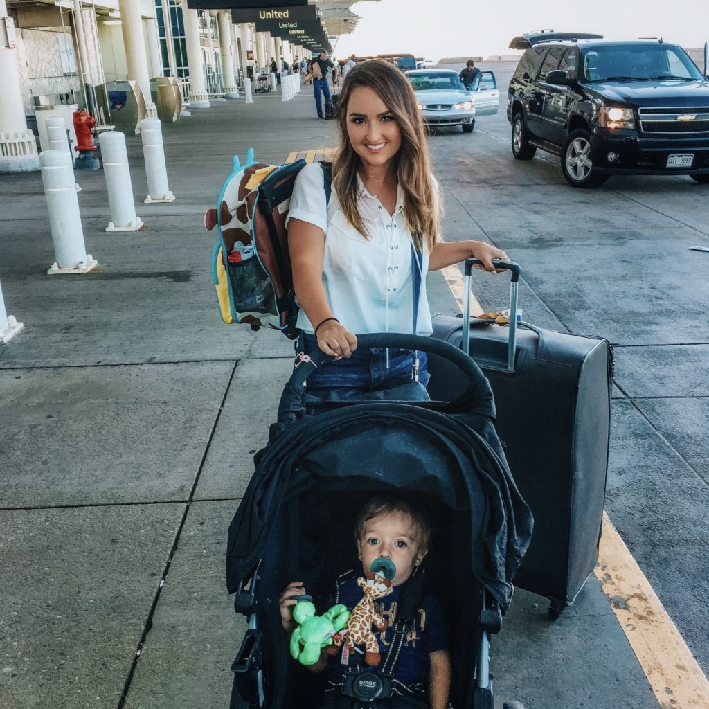 traveling alone with baby